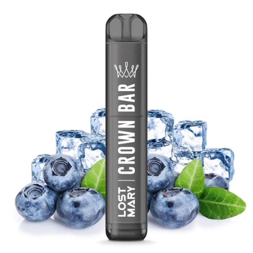 Lost Mary Crown Bar by Al Fakher - Einweg E-Zigarette Blueberry Ice 20 mg/ml