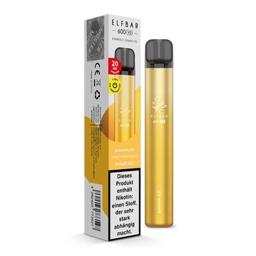 Elfbar 600 V2 Einweg Vape Banana Ice 20 mg/ml