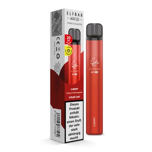 Elfbar 600 V2 Einweg Vape Cherry 20 mg/ml