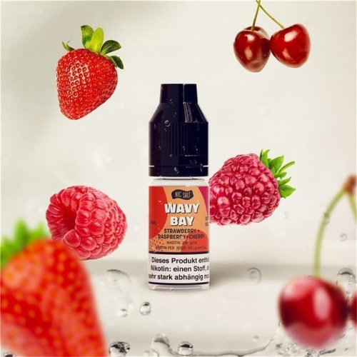 Wavy Bay - Strawberry Raspberry Cherry Nicsalt Liquid 20 mg/ml