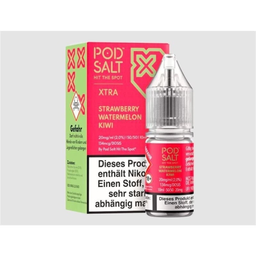 Pod Salt X - Strawberry Watermelon Kiwi Nikotinsalz Liquid 10ml 20mg