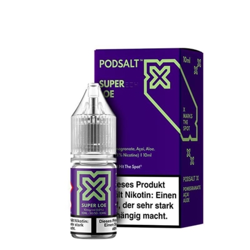 Pod Salt X - Sour Blue Raspberry Nikotinsalz Liquid 10ml 10mg