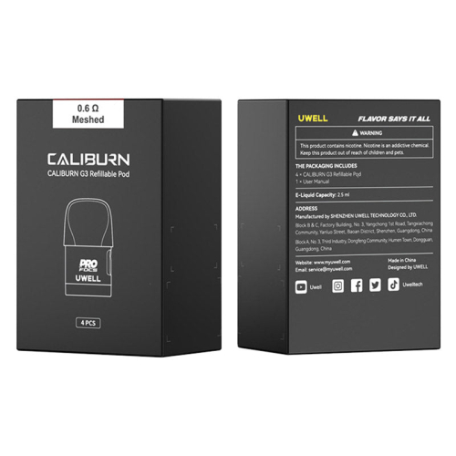 Uwell Caliburn G3 Pod Tank Verdampfer (4 Stück pro Packung)