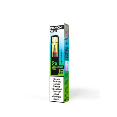 Vapes Bars - Diamond Click Pod 2er Pack Glacier Mint