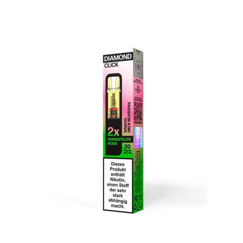 Vapes Bars - Diamond Click Pod 2er Pack Passion Kiwi Guava