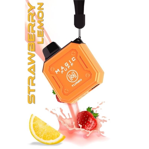 Magic Puff - Turbo 600 Einweg Vape 20 mg/ml Strawberry Lemon