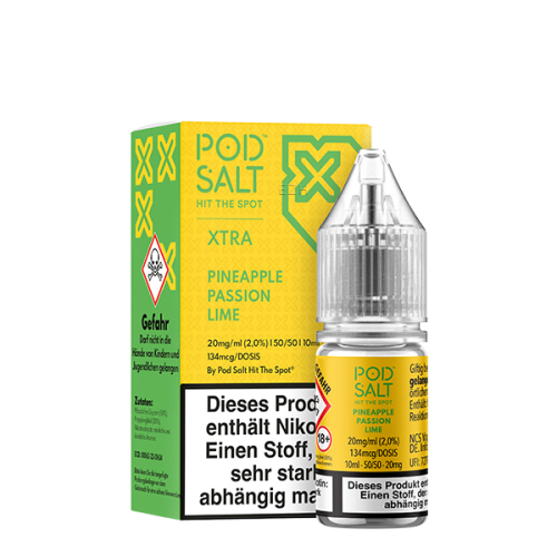 Pod Salt Xtra - 10ml Nikotinsalz Liquid Pineapple Passion Lime 10mg