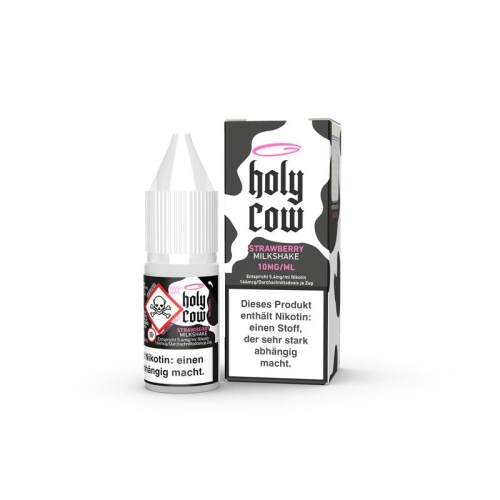 Holy Cow - Strawberry Milkshake 10ml Nicsalt Liquid 10mg/ml