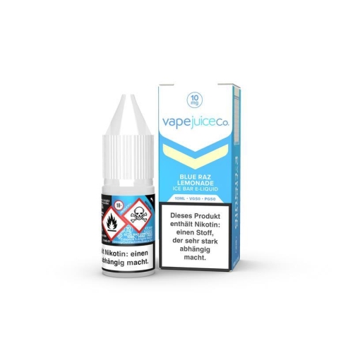 Vape Juice - Overdosed Nicsalt Liquid 10 ml Blue Raz Lemonade 10 mg/ml