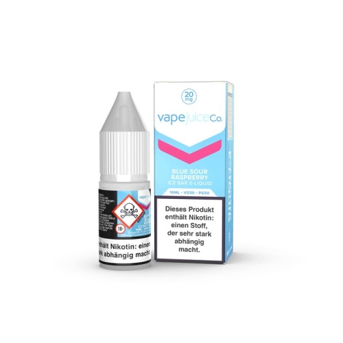 Vape Juice - Overdosed Nicsalt Liquid 10 ml Blue Sour Raspberry 20 mg/ml
