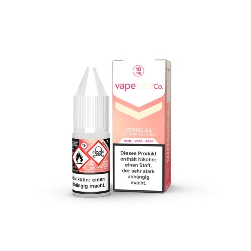 Vape Juice - Overdosed Nicsalt Liquid 10 ml Lychee Ice 10 mg/ml