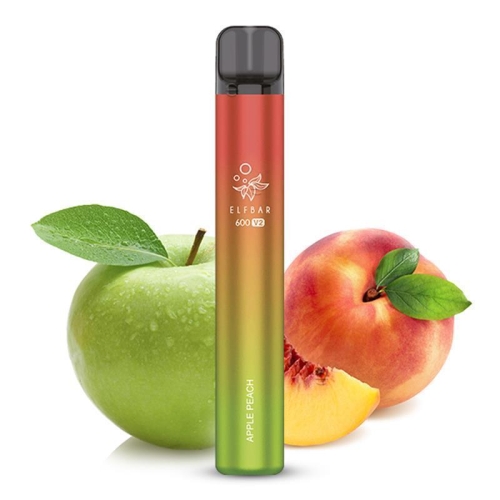 Elfbar 600 V2 Einweg Vape 10er Pack Apple Peach