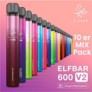 Elfbar 600 V2 Einweg Vape 10er Mix Pack