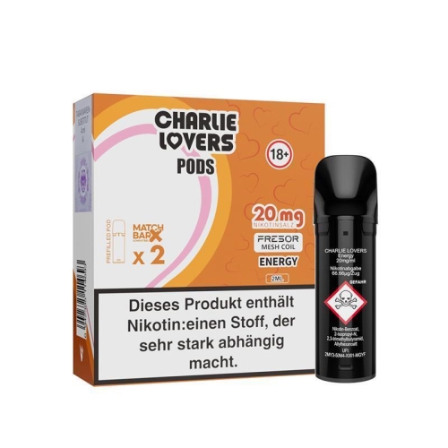 Charlie Lovers Pods ( 2 Stück pro Packung ) Energy 10 mg/ml