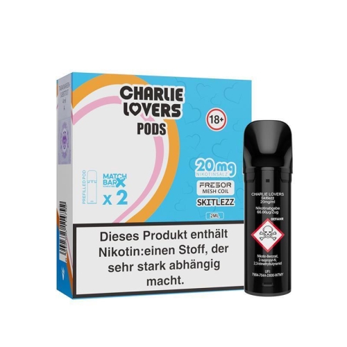 Charlie Lovers Pods ( 2 Stück pro Packung ) Skitlezz 10 mg/ml