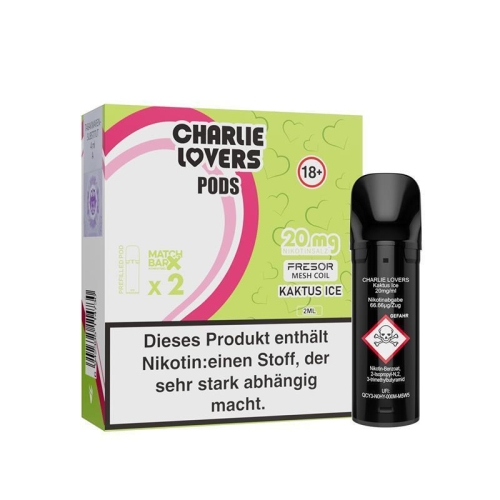 Charlie Lovers Pods ( 2 Stück pro Packung ) Kaktus Ice 10 mg/ml