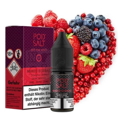 POD SALT Mixed Berries Nikotinsalz Liquid 10 ml - Nikotinmenge: 11mg