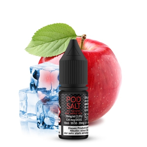 POD SALT Red Apple Ice Nikotinsalz Liquid 10ml - Nikotinmenge: 11mg