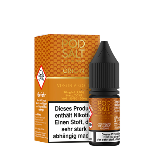 Pod Salt Origin - 10ml Nikotinsalz Liquid Virginia Gold 11mg