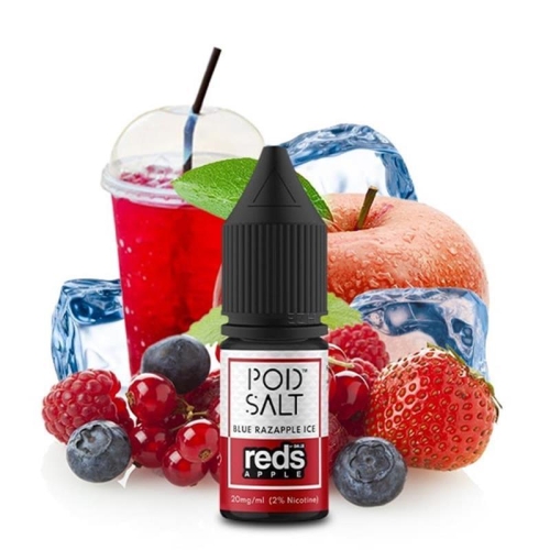 POD SALT FUSION Reds Apple Blue Razapple Ice Nikotinsalz Liquid 10 ml - Nikotinmenge: 11mg