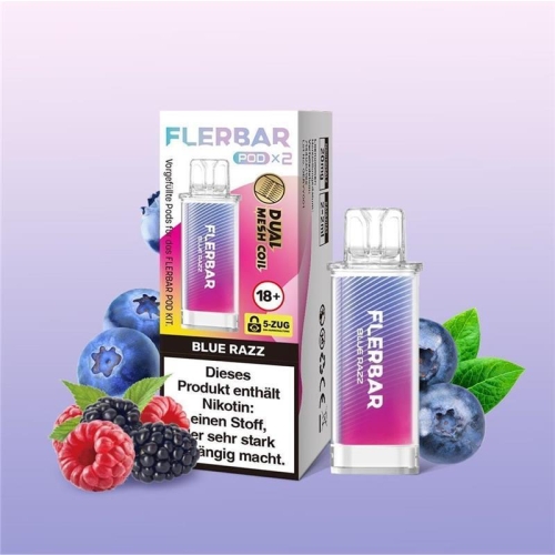 Flerbar Pod 20 mg/ml (2 Stück) Blue Razz