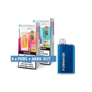 Flerbar Pod Bundle - 4x Pod + Akku Starter Kit GRATIS