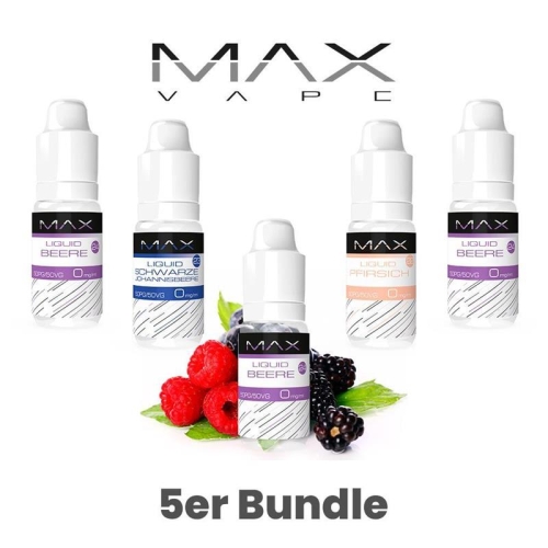 Max Vape Bundle ( 5x 10 ml Max Vape Liquid )