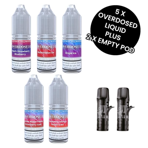 Overdosed 5er Bundle + 2x gratis Leerpod