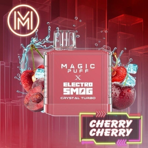Magic Puff x Electro Smog Einweg Vape Cherry Cherry