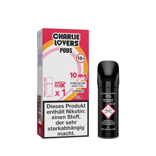 Charlie Lovers Pod (1 Stück pro Packung) Cherry 10 mg/ml