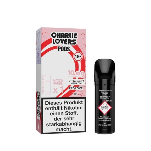 Charlie Lovers Pod (1 Stück pro Packung) Red Love 10 mg/ml