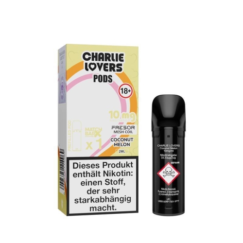 Charlie Lovers Pod (1 Stück pro Packung) Coconut Melon 10 mg/ml