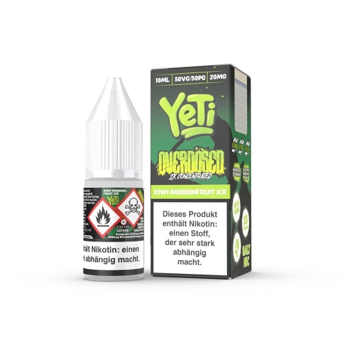 Yeti  Overdosed- Kiwi Passionfruit Ice 10 ml NicSalt Liquid