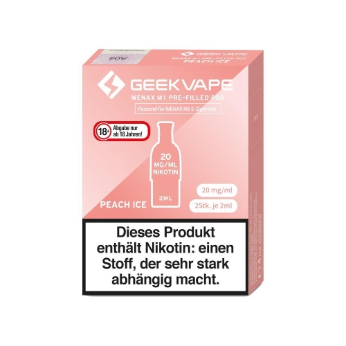 Geekvape - M1 Prefilled Pods (2 Stück) Peach Ice