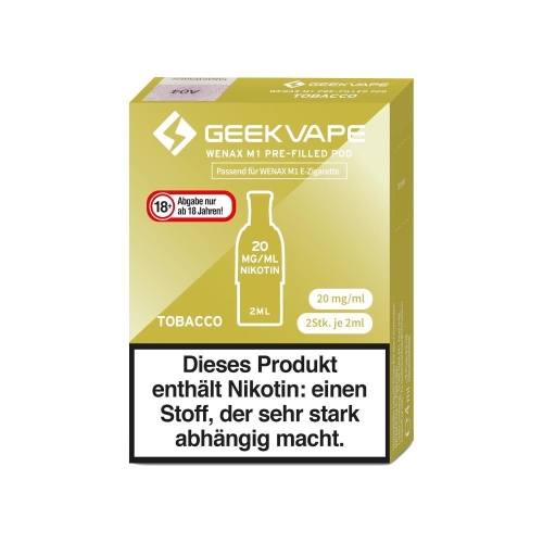 Geekvape - M1 Prefilled Pods (2 Stück) Tobacco