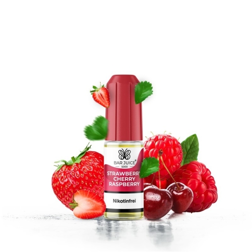 Bar Juice 5000 NicSalt Liquid 10 ml Strawberry Cherry Raspberry 0 MG