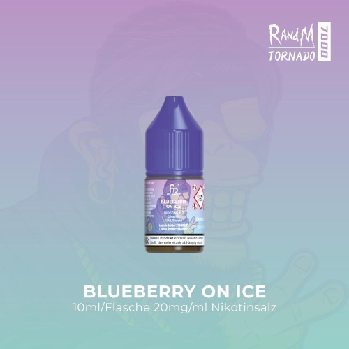 RandM Tornado Liquids - Nikotinsalz Blueberry on Ice 10 mg/ml