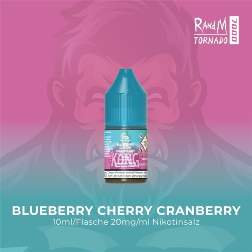 RandM Tornado Liquids - Nikotinsalz Blueberry Cherry Cranberry  20 mg/ml