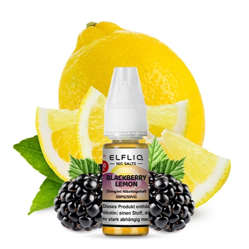 Elfliq - NicSalt Liquid Blackberry Lemon NEW 20 mg/ml