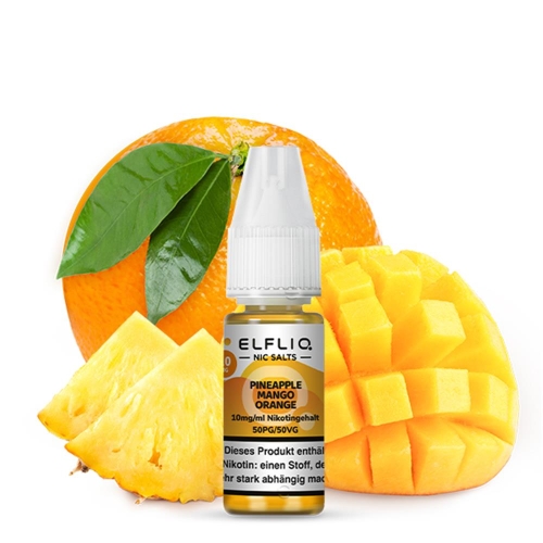 Elfliq - NicSalt Liquid Pineapple Mango Orange NEW 10 mg/ml