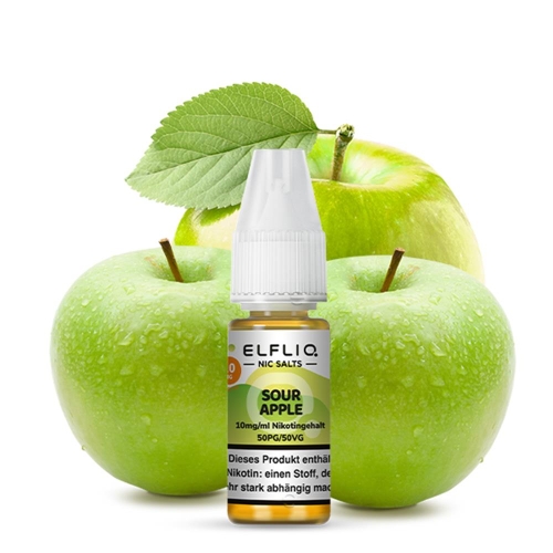 Elfliq - NicSalt Liquid Sour Apple NEW 10 mg/ml