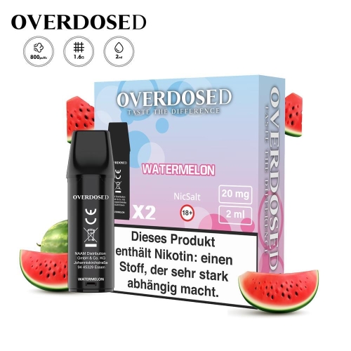 Overdosed - Prefilled Pods (2 Stück) Watermelon