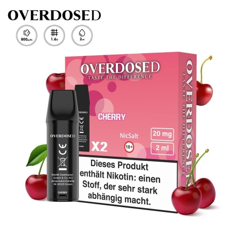 Overdosed - Prefilled Pods (2 Stück) Cherry