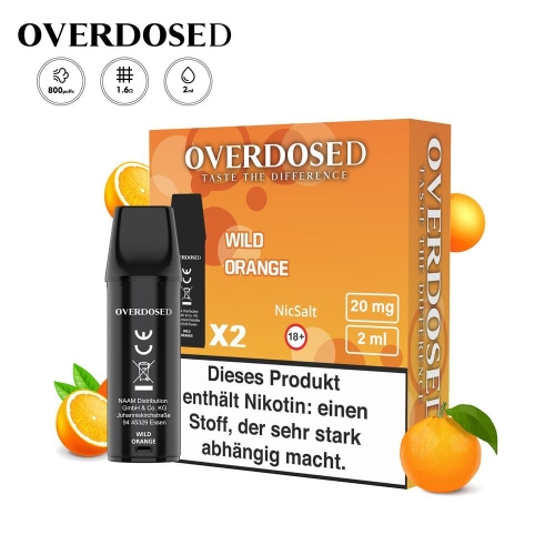 Overdosed - Prefilled Pods (2 Stück) Wild Orange