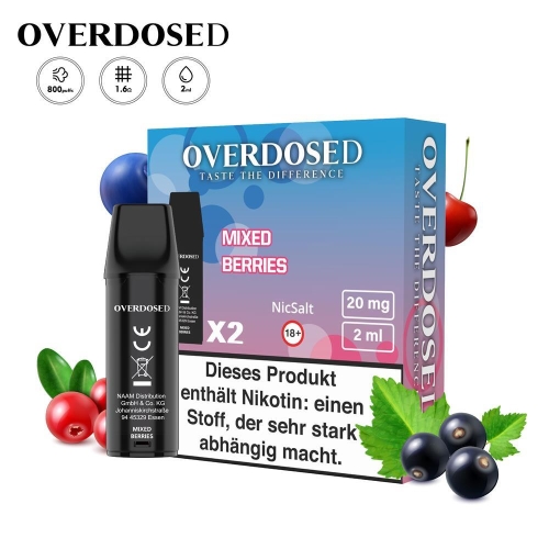 Overdosed - Prefilled Pods (2 Stück) Mixed Berries