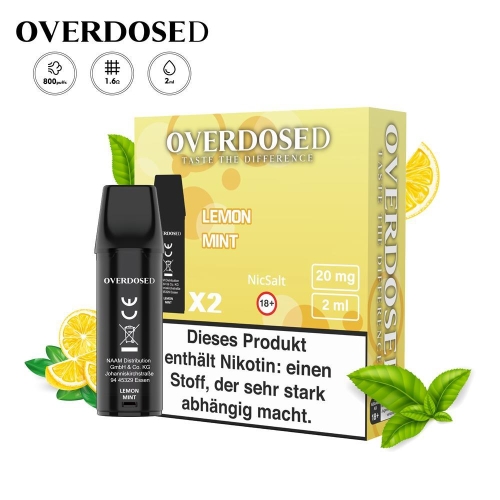 Overdosed - Prefilled Pods (2 Stück) Lemon Mint