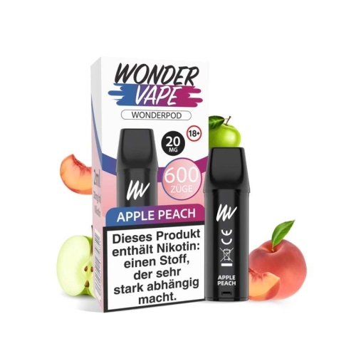 Wondervape - Prefilled Pod 20 mg/ml Apple Peach