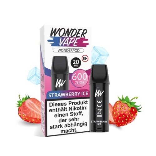 Wondervape - Prefilled Pod 20 mg/ml Strawberry Ice