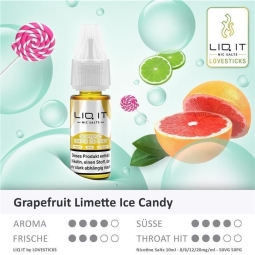 Lovesticks - Liq it NicSalt Liquids Grapefruit Limette...