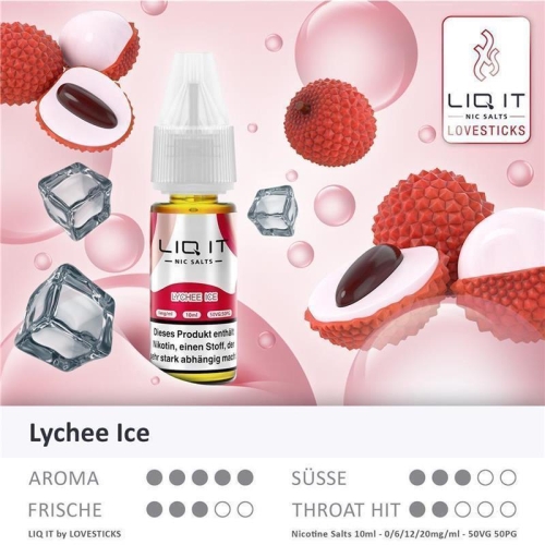 Lovesticks - Liq it NicSalt Liquids Lychee Ice 20 mg/ml